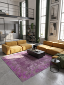Bahar Eskitme Mor Modern Halı