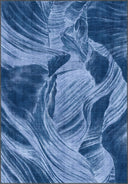 Katmanlar Mavi Modern Halı