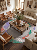 Köken Gri Kilim Desenli Halı