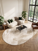 Katmanlar Açık Krem Modern Halı
