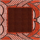 Köken Kırmızı Kilim Desenli Halı