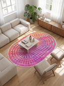 Sandık Pembe Kilim Desenli Halı
