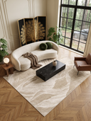 Katmanlar Açık Krem Modern Halı