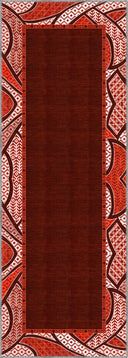 Köken Kırmızı Kilim Desenli Halı