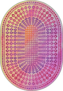Sandık Pembe Kilim Desenli Halı