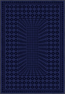 Sandık Lacivert Kilim Desenli Halı
