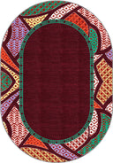 Köken Bordo Kilim Desenli Halı