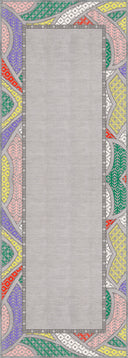 Köken Gri Kilim Desenli Halı