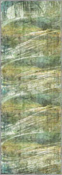 Yeşil Esinti Modern Abstract Halı