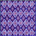İkat Mor Kilim Desenli Halı