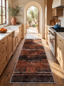 Kervan Kiremit Rengi Kilim Desenli Halı