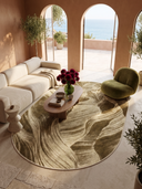 Katmanlar Sarı Modern Halı