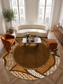 Köken Kahverengi Kilim Desenli Halı