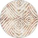 Çöl İzleri Bej Geometrik Desenli Modern Halı