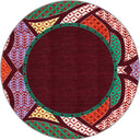 Köken Bordo Kilim Desenli Halı