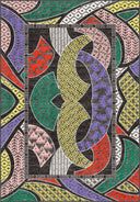 Miras Akış Antrasit Kilim Desenli Halı