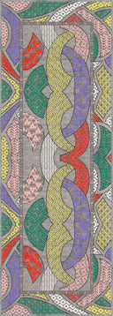 Miras Akış Gri Kilim Desenli Halı