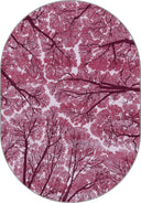 Gök Kubbe Pembe Modern Halı