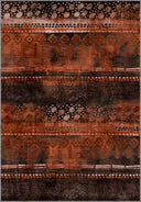 Kervan Kiremit Rengi Kilim Desenli Halı