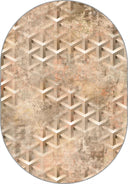 Srüktür Bej Geometrik Halı