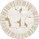 Wabi-Sabi Krem Modern Halı