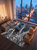 Çözülme Gri Modern Halı