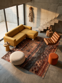 Kervan Turuncu Kilim Desenli Halı