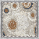 Halkalı Akik Gri Modern Bordürlü Halı