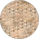 Srüktür Bej Geometrik Halı