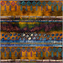 Kervan Çok Renkli Kilim Desenli Halı