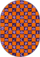 Cadılı Dama Halloween Cadılar Bayramı Temalı Halı