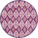 İkat Pembe Kilim Desenli Halı