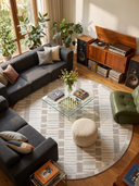Hasır Krem Modern Halı