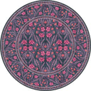 Has Bahçe Pembe Çiçek Desenli Halı