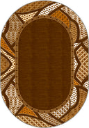 Köken Kahverengi Kilim Desenli Halı