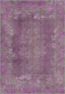 Bahar Eskitme Mor Modern Halı