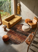 Kervan Turuncu Kilim Desenli Halı