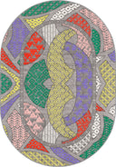 Miras Akış Gri Kilim Desenli Halı