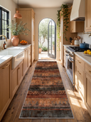 Kervan Turuncu Kilim Desenli Halı