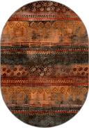 Kervan Turuncu Kilim Desenli Halı
