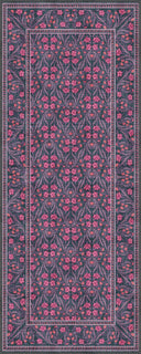 Has Bahçe Pembe Çiçek Desenli Halı