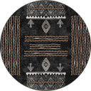 Oba Siyah Kilim Desenli Halı