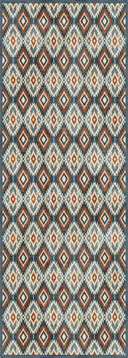 İkat Lacivert Kilim Desenli Halı