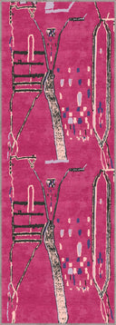 Berberi Düşü Pembe Modern Halı