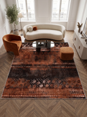 Kervan Kiremit Rengi Kilim Desenli Halı