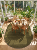 Yosun Zeytin Yeşili Modern Halı