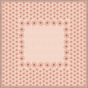 Papatya Somon Pembe Çiçek Desenli Halı