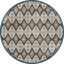 İkat Lacivert Kilim Desenli Halı