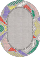 Köken Gri Kilim Desenli Halı