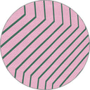 Linear Pembe Çizgili Halı